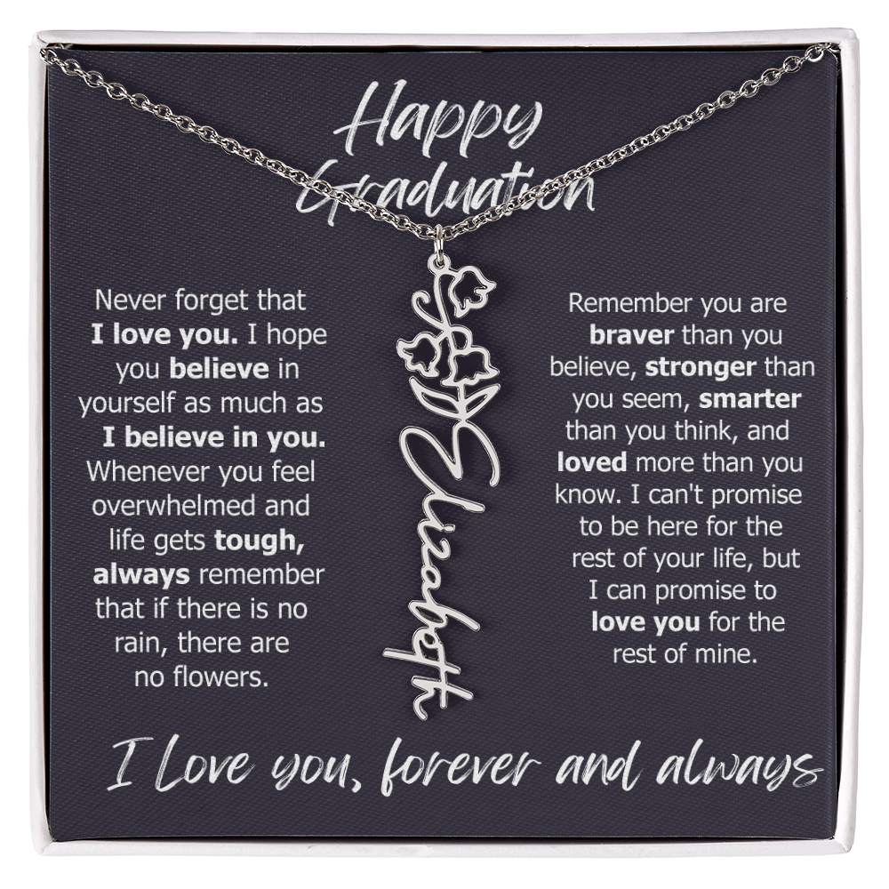 2025 Custom Name Graduation Necklace