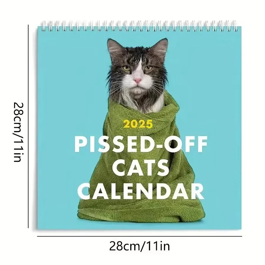 Angry Cat 2024 Wall Calendar