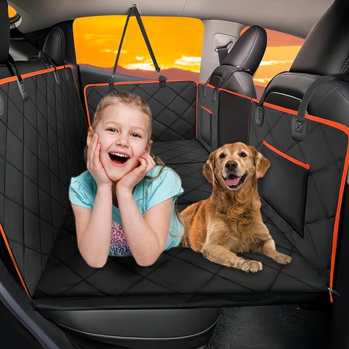 Waterproof Dog Car Seat Cover with Air Vent