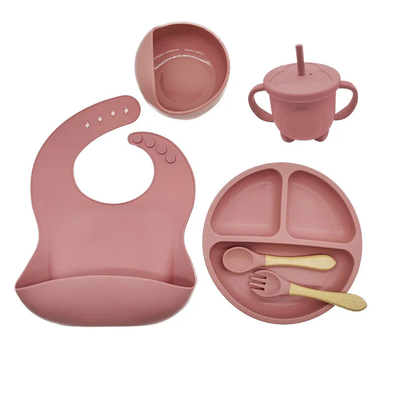 8 Piece Baby and Child's Attractive Dish Set