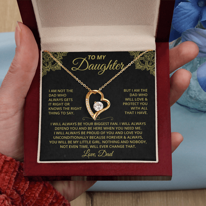 Dad's Pride and Joy - Daughter Eternal Love Necklace
