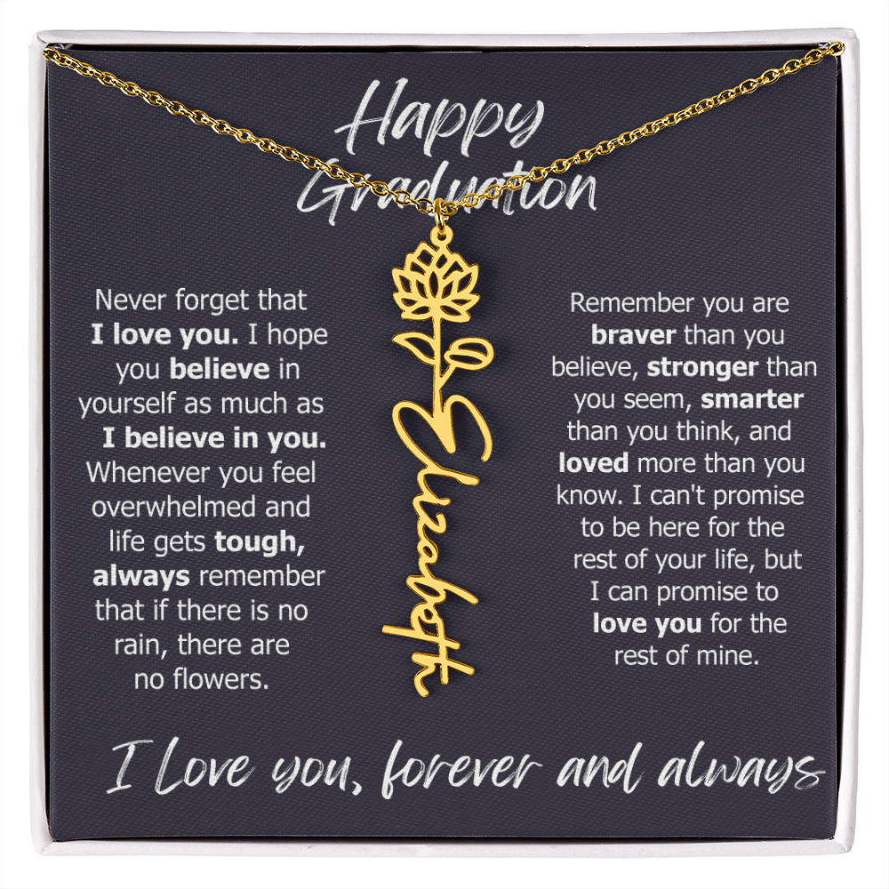 2025 Custom Name Graduation Necklace