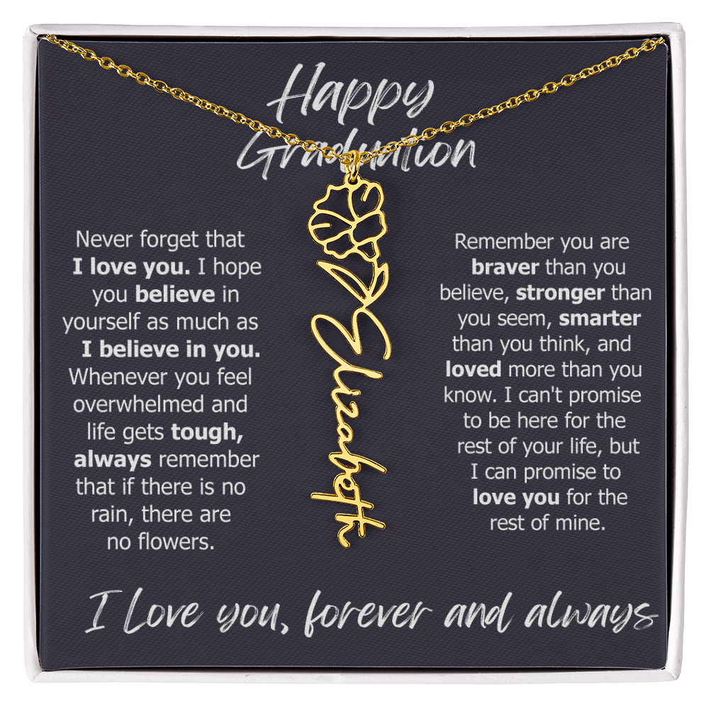 2025 Custom Name Graduation Necklace