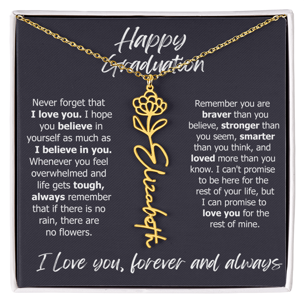 2025 Custom Name Graduation Necklace