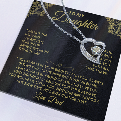 Dad's Pride and Joy - Daughter Eternal Love Necklace