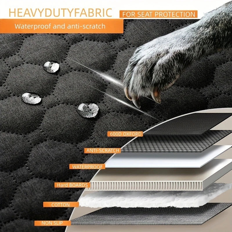 Waterproof Dog Car Seat Cover with Air Vent