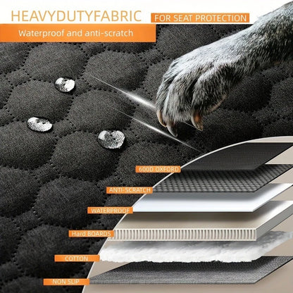 Waterproof Dog Car Seat Cover with Air Vent