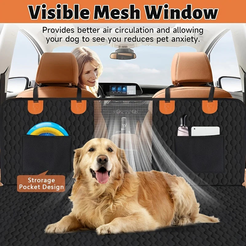 Waterproof Dog Car Seat Cover with Air Vent