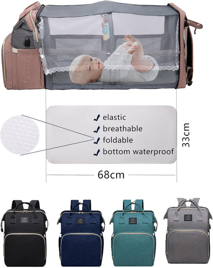 The MoManager - Baby Diaper Bag and Bassinet