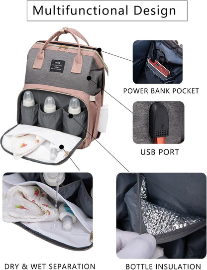 The MoManager - Baby Diaper Bag and Bassinet
