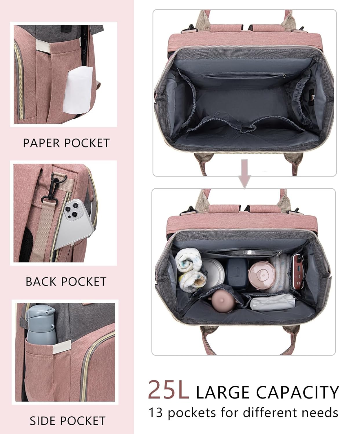 The MoManager - Baby Diaper Bag and Bassinet
