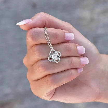 Heartfelt Love Knot Necklace for Mom
