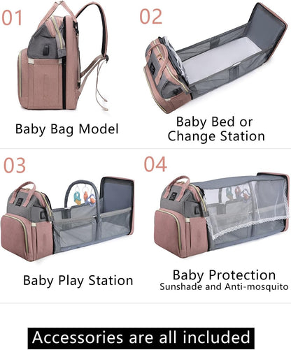 The MoManager - Baby Diaper Bag and Bassinet