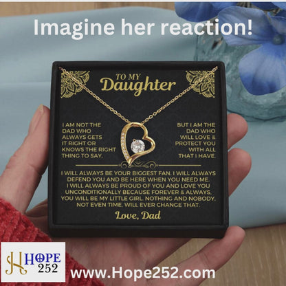 Dad's Pride and Joy - Daughter Eternal Love Necklace